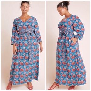 Anthropologie Maeve Philomena Maxi Dress